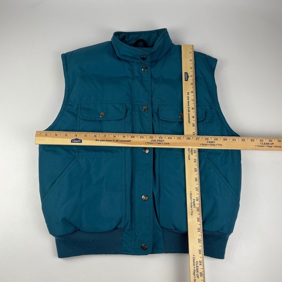 Vintage Eddie Bauer Women's Size L Goose Down Vest Blue - Picture 2 of 5